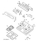 Diagram for 2 - Control Panel & Cooktop