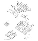 Diagram for 2 - Control Panel & Cooktop