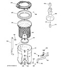 Diagram for 3 - Tub, Basket & Agitator