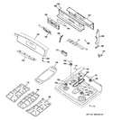 Diagram for 2 - Control Panel & Cooktop