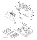 Diagram for 2 - Control Panel & Cooktop