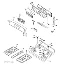 Diagram for 2 - Control Panel & Cooktop