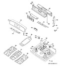 Diagram for 2 - Control Panel & Cooktop