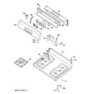 Diagram for 2 - Control Panel & Cooktop