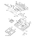 Diagram for 2 - Control Panel & Cooktop