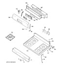 Diagram for 2 - Control Panel & Cooktop