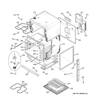 General Electric WB44T10032 BAKE ELEMENT LWR | Coast Appliance Parts