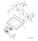 Diagram for 1 - Control Panel & Cooktop