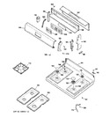 Diagram for 2 - Control Panel & Cooktop