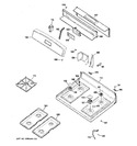 Diagram for 2 - Control Panel & Cooktop