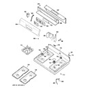 Diagram for 2 - Control Panel & Cooktop