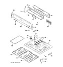 Diagram for 2 - Control Panel & Cooktop