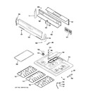 Diagram for 2 - Control Panel & Cooktop