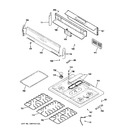 Diagram for 2 - Control Panel & Cooktop