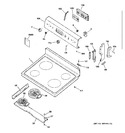 Diagram for 1 - Control Panel & Cooktop