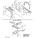 Diagram for 2 - Front Panel, Door, Gas Valve & Burner Assembly