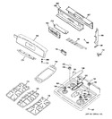 Diagram for 2 - Control Panel & Cooktop