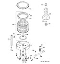 Diagram for 3 - Tub, Basket & Agitator