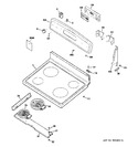 Diagram for 1 - Control Panel & Cooktop