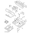 Diagram for 2 - Control Panel & Cooktop