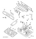 Diagram for 2 - Control Panel & Cooktop