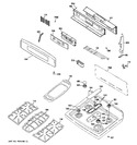 Diagram for 2 - Control Panel & Cooktop