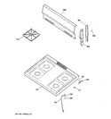 Diagram for 2 - Control Panel & Cooktop