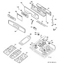 Diagram for 2 - Control Panel & Cooktop