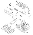 Diagram for 2 - Control Panel & Cooktop