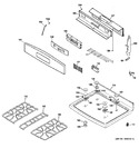 Diagram for 2 - Control Panel & Cooktop