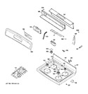 Diagram for 2 - Control Panel & Cooktop