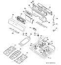 Diagram for 2 - Control Panel & Cooktop