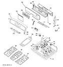 Diagram for 2 - Control Panel & Cooktop