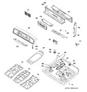 Diagram for 2 - Control Panel & Cooktop