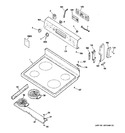 Diagram for 1 - Control Panel & Cooktop