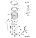 Diagram for 3 - Tub, Basket & Agitator