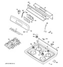 Diagram for 2 - Control Panel & Cooktop