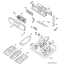 Diagram for 2 - Control Panel & Cooktop