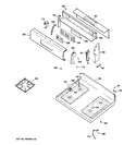 Diagram for 2 - Control Panel & Cooktop