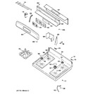 Diagram for 2 - Control Panel & Cooktop