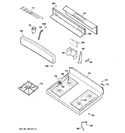 Diagram for 2 - Control Panel & Cooktop