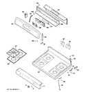 Diagram for 2 - Control Panel & Cooktop