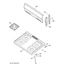 Diagram for 2 - Control Panel & Cooktop