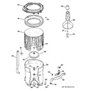 Diagram for 3 - Tub, Basket & Agitator