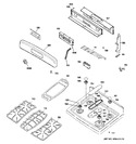 Diagram for 2 - Control Panel & Cooktop