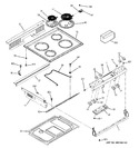 Diagram for 1 - Contrtol Panel & Cooktop