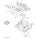 Diagram for 2 - Control Panel & Cooktop