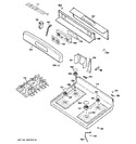 Diagram for 2 - Control Panel & Cooktop