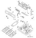 Diagram for 2 - Control Panel & Cooktop