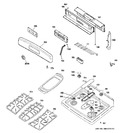 Diagram for 2 - Control Panel & Cooktop